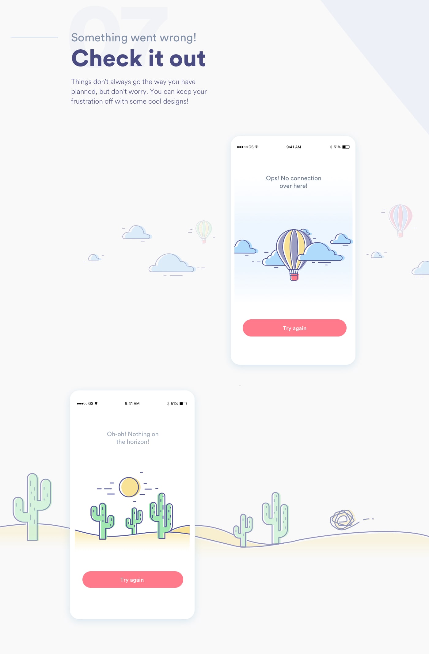 empty states screens