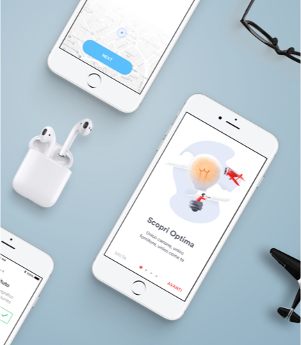 enterprise mobile app screens