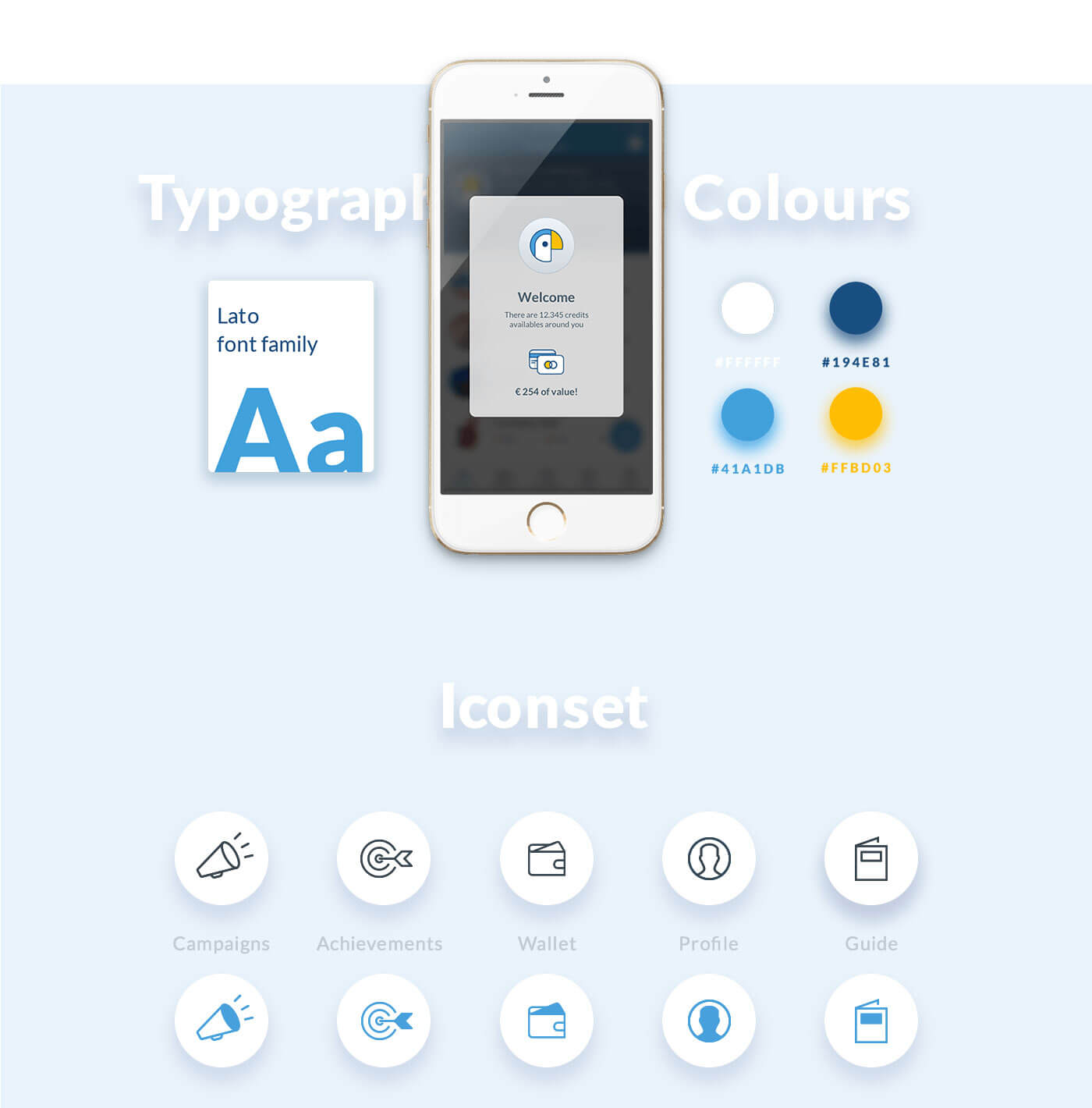 Typography and colours