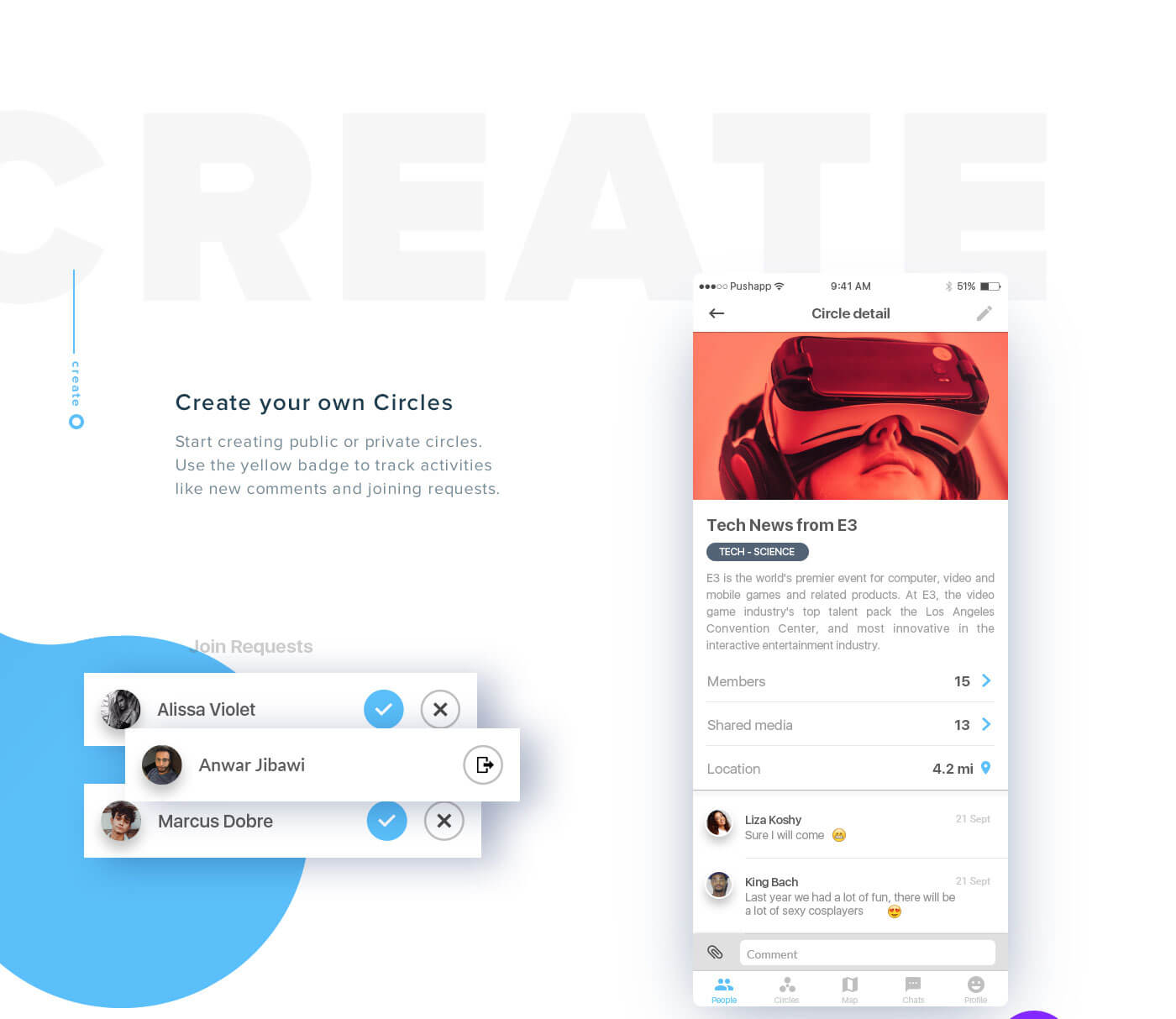 Project Image Section - Create your own Circles