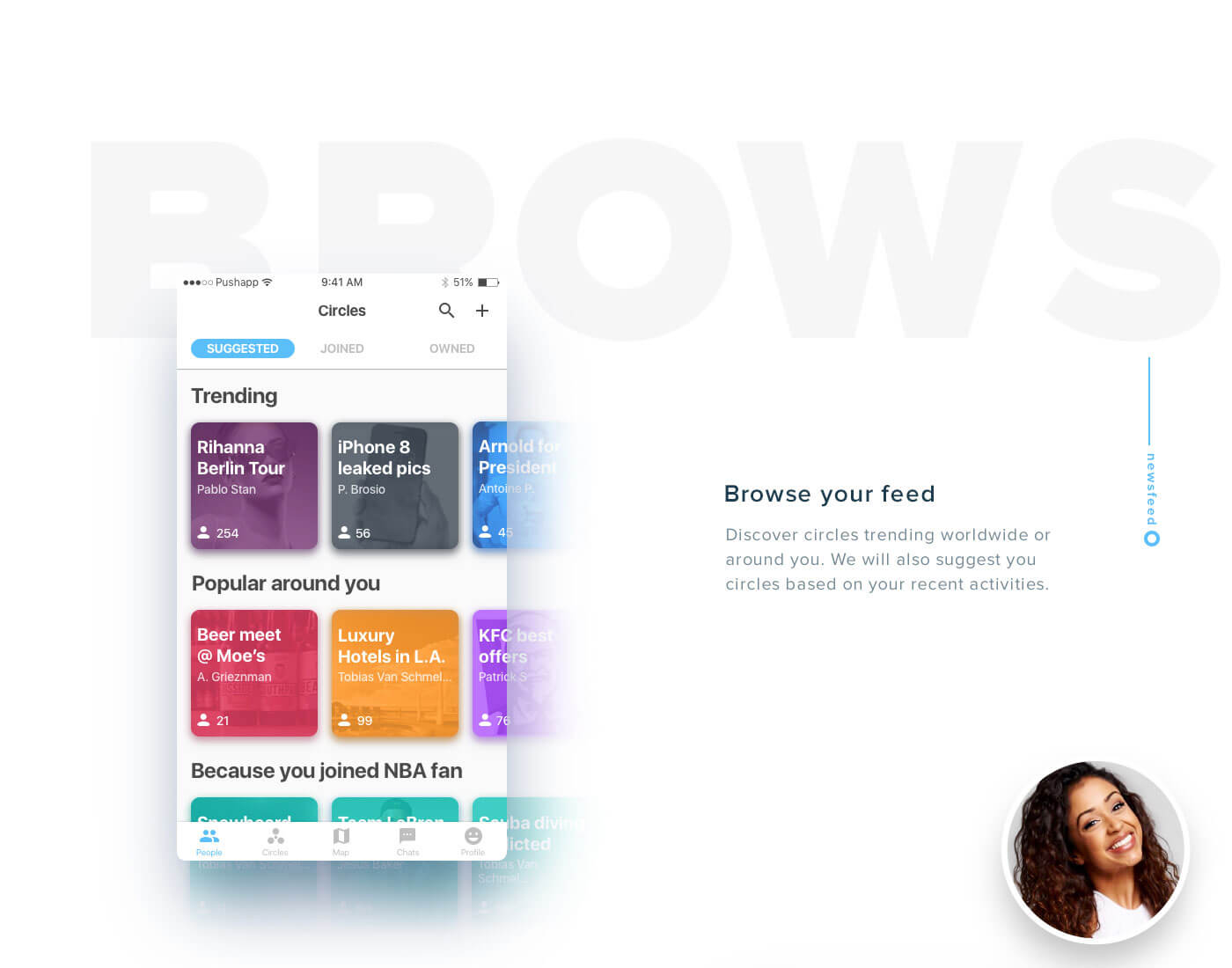 Project Image Section - Browse your feed