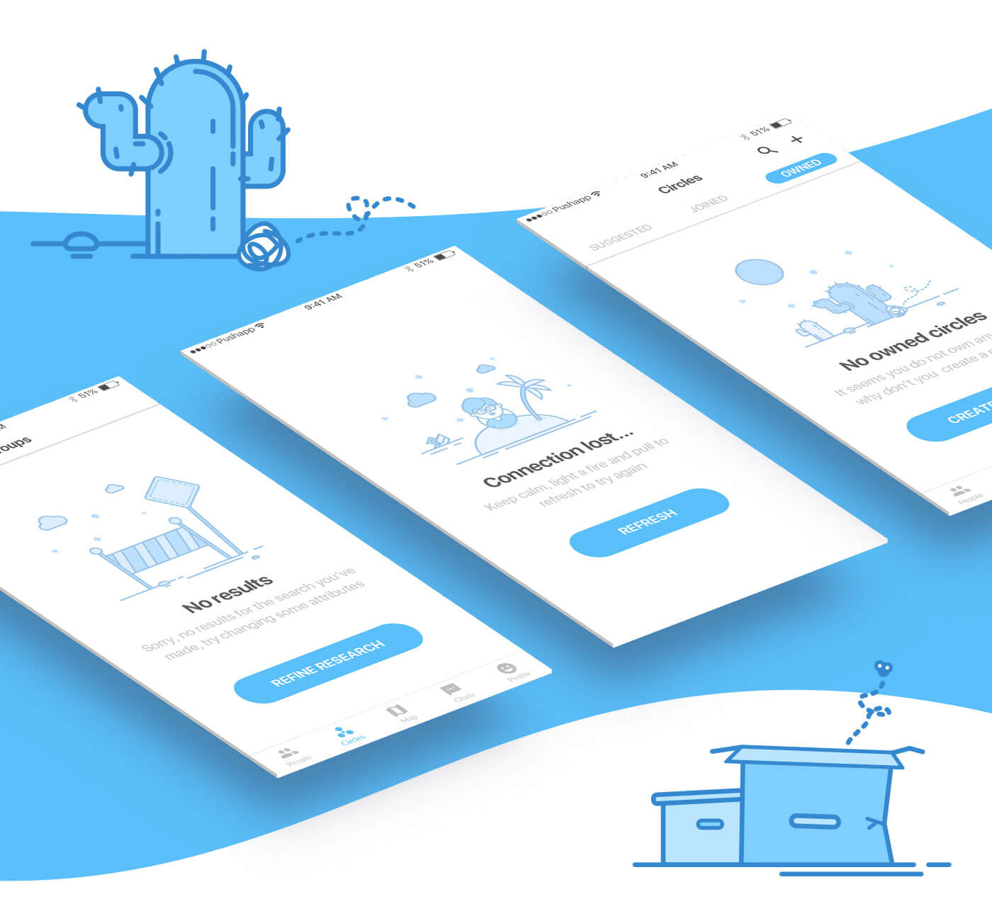 Project Image Section - App screens