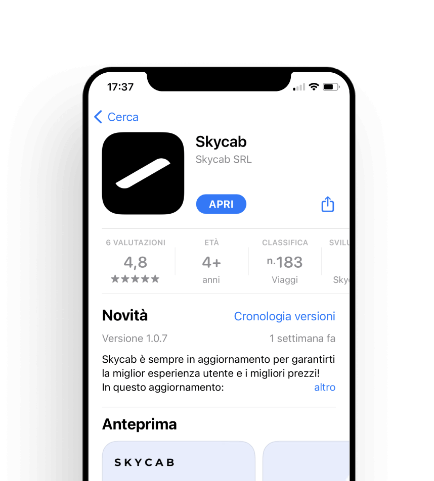 skycab app icon on the appstore