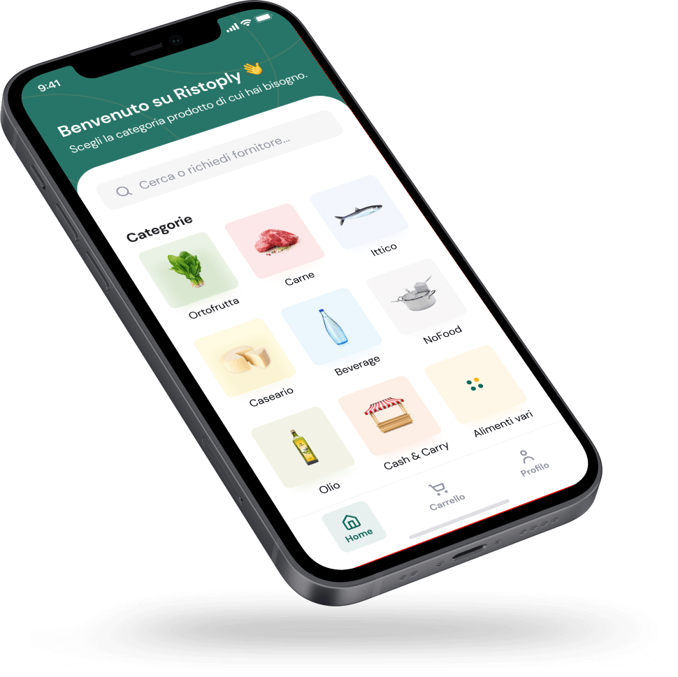 ristoply home screen mockup