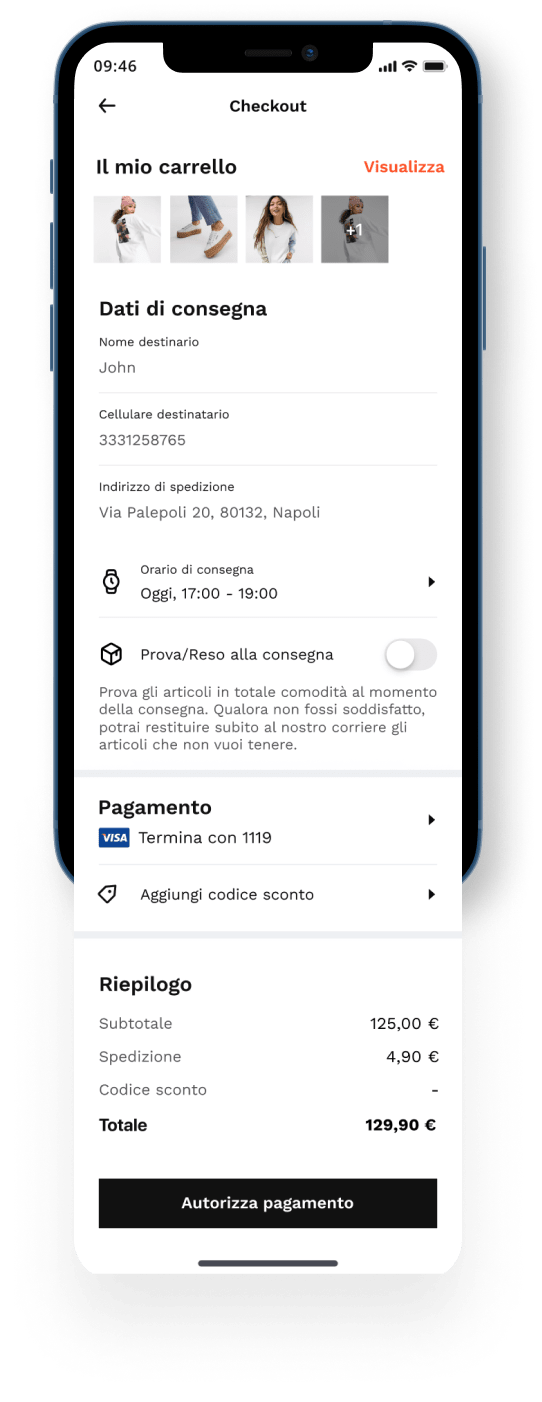 Cart Screen UI