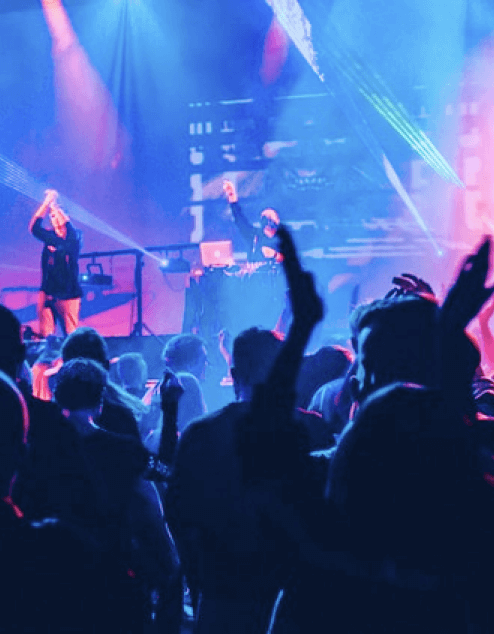a crowd of people at a concert