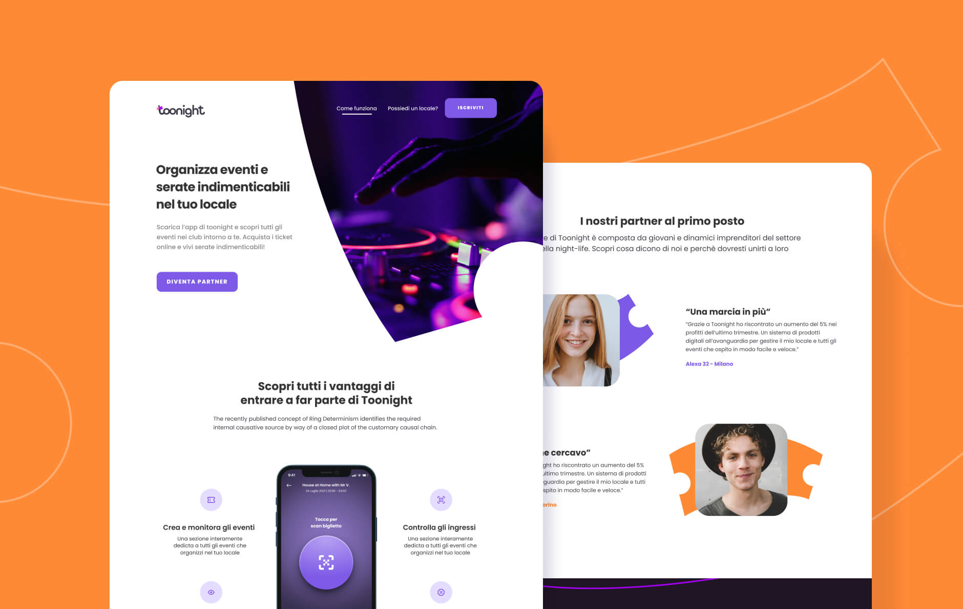 landing page mockup